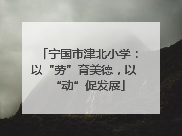宁国市津北小学：以“劳”育美德，以“动”促发展