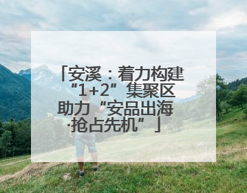 安溪：着力构建“1+2”集聚区 助力“安品出海·抢占先机”