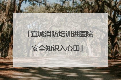 宜城消防培训进医院 安全知识入心田