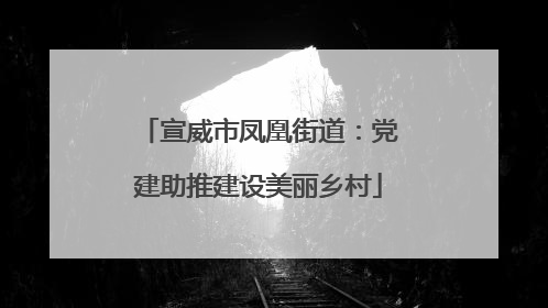 宣威市凤凰街道：党建助推建设美丽乡村