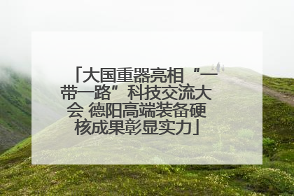 大国重器亮相“一带一路”科技交流大会 德阳高端装备硬核成果彰显实力