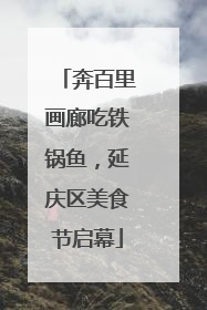 奔百里画廊吃铁锅鱼，延庆区美食节启幕