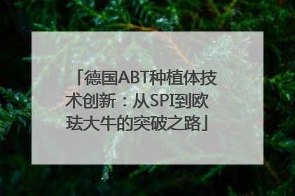 德国ABT种植体技术创新：从SPI到欧珐大牛的突破之路
