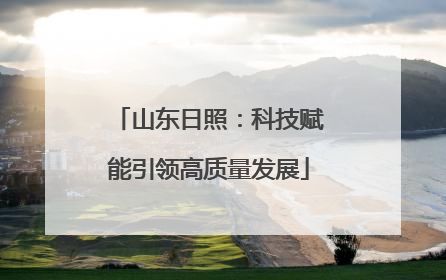山东日照：科技赋能引领高质量发展