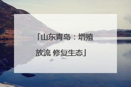 山东青岛：增殖放流 修复生态