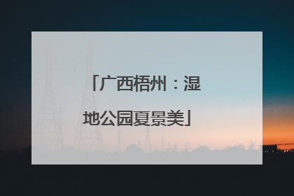 广西梧州：湿地公园夏景美