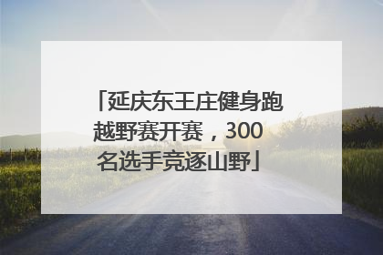 延庆东王庄健身跑越野赛开赛，300名选手竞逐山野