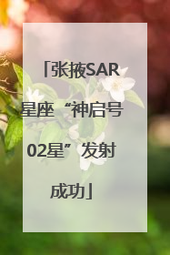 张掖SAR星座“神启号02星”发射成功