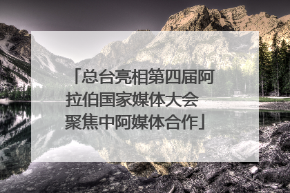 总台亮相第四届阿拉伯国家媒体大会 聚焦中阿媒体合作