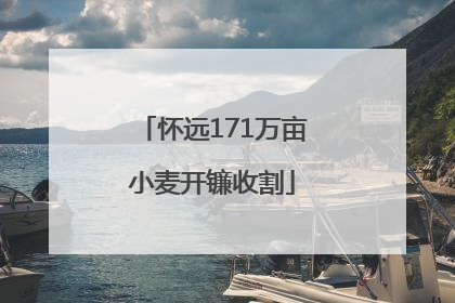 怀远171万亩小麦开镰收割