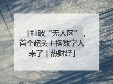 打破“无人区”，首个超头主播数字人来了｜热财经