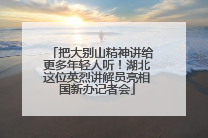 把大别山精神讲给更多年轻人听！湖北这位英烈讲解员亮相国新办记者会