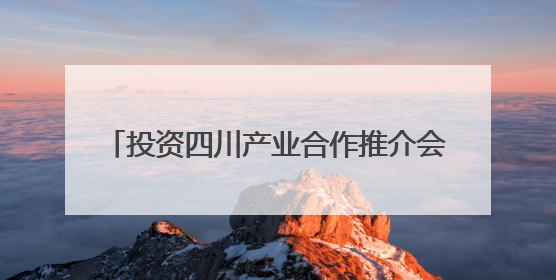 投资四川产业合作推介会走进杭州 签约28个项目、金额321.9亿元
