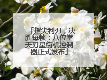 指尖利刃，决胜每帧：八位堂天刃星街机控制器正式发布
