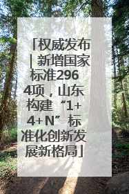 权威发布｜新增国家标准2964项，山东构建“1+4+N”标准化创新发展新格局