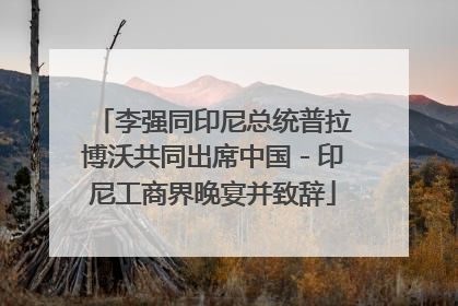 李强同印尼总统普拉博沃共同出席中国－印尼工商界晚宴并致辞
