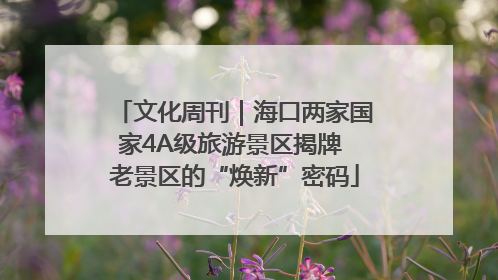 文化周刊｜海口两家国家4A级旅游景区揭牌 老景区的“焕新”密码