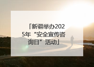 新疆举办2025年“安全宣传咨询日”活动