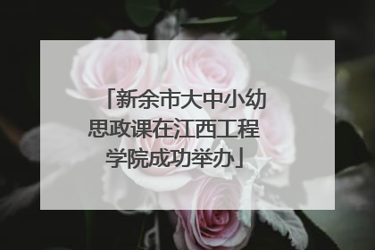 新余市大中小幼思政课在江西工程学院成功举办