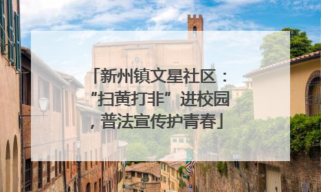 新州镇文星社区：“扫黄打非”进校园，普法宣传护青春