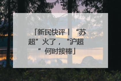 新民快评丨“苏超”火了，“沪超”何时接棒