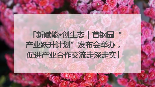 新赋能•创生态｜首钢园“产业跃升计划”发布会举办，促进产业合作交流走深走实