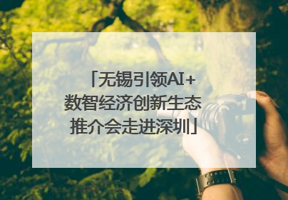 无锡引领AI+数智经济创新生态推介会走进深圳