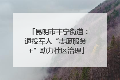 昆明市丰宁街道：退役军人“志愿服务+”助力社区治理