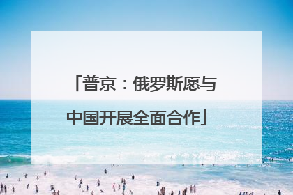 普京：俄罗斯愿与中国开展全面合作