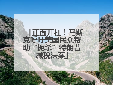 正面开杠！马斯克呼吁美国民众帮助“扼杀”特朗普减税法案