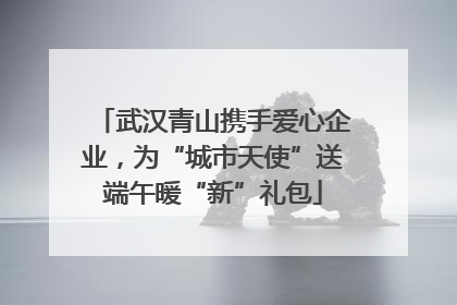 武汉青山携手爱心企业，为“城市天使”送端午暖“新”礼包
