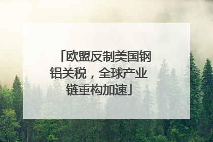 欧盟反制美国钢铝关税，全球产业链重构加速