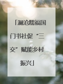 澜沧糯福国门书社促“三交”赋能乡村振兴