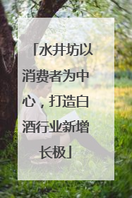 水井坊以消费者为中心，打造白酒行业新增长极