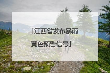 江西省发布暴雨黄色预警信号