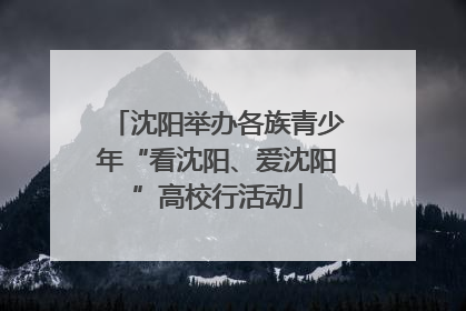 沈阳举办各族青少年“看沈阳、爱沈阳”高校行活动