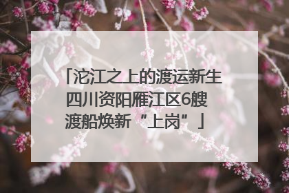 沱江之上的渡运新生 四川资阳雁江区6艘渡船焕新“上岗”