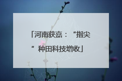 河南获嘉：“指尖”种田科技增收