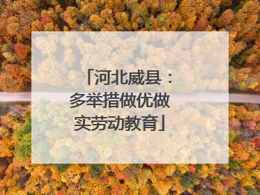 河北威县：多举措做优做实劳动教育