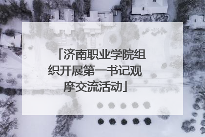 济南职业学院组织开展第一书记观摩交流活动