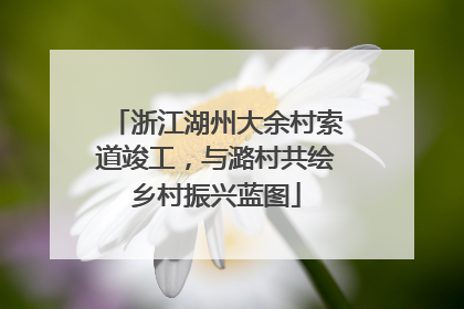 浙江湖州大余村索道竣工，与潞村共绘乡村振兴蓝图