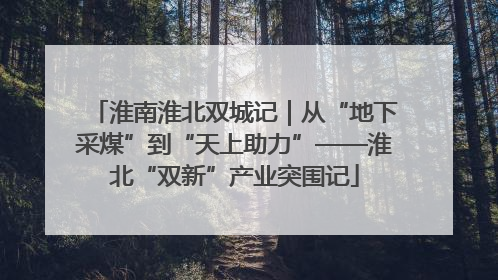 淮南淮北双城记｜从“地下采煤”到“天上助力”——淮北“双新”产业突围记