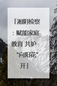 湘阴检察：赋能家庭教育 共护“向阳花”开