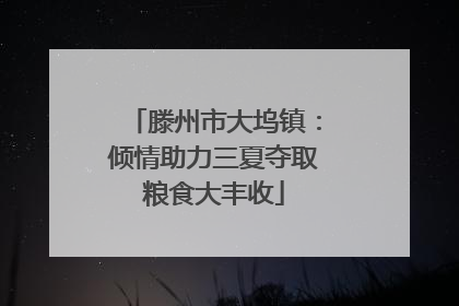 滕州市大坞镇：倾情助力三夏夺取粮食大丰收