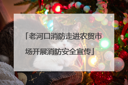 老河口消防走进农贸市场开展消防安全宣传