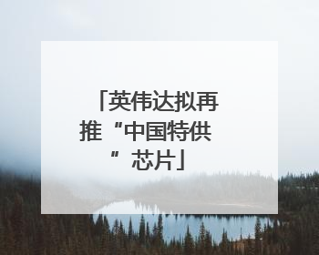 英伟达拟再推“中国特供”芯片