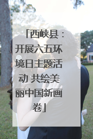 西峡县：开展六五环境日主题活动 共绘美丽中国新画卷