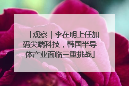 观察｜李在明上任加码尖端科技，韩国半导体产业面临三重挑战