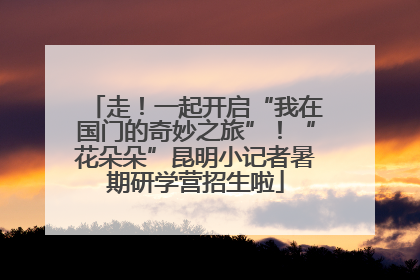 走！一起开启“我在国门的奇妙之旅”！“花朵朵”昆明小记者暑期研学营招生啦