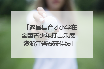 遂昌县育才小学在全国青少年打击乐展演浙江省赛获佳绩